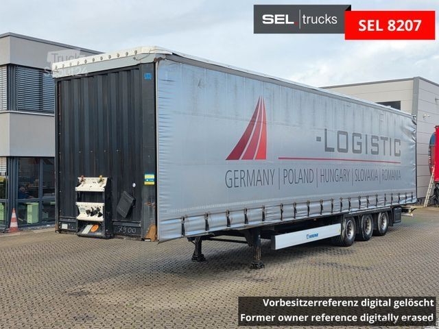 Auflieger mit Pritsche & Plane KRONE SD / Hubdach / EDSCHA / Liftachse