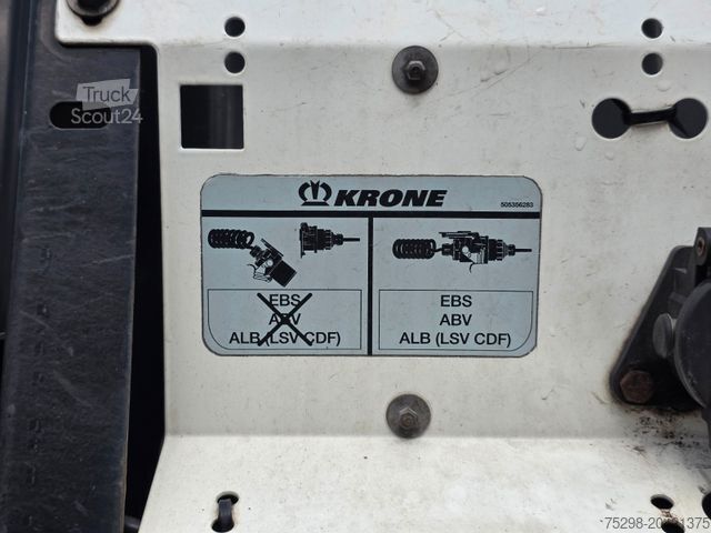 Auflieger mit Pritsche & Plane KRONE SD / Hubdach / EDSCHA / Liftachse