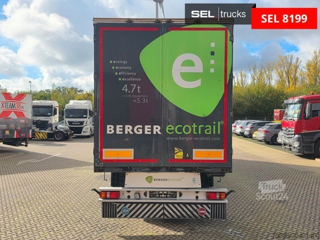 Auflieger mit Pritsche & Plane BERGER SAPL24 / Coilmulde / 5.560 kg LEERGEWICHT