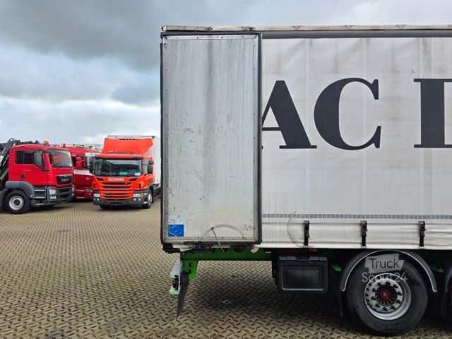 Auflieger mit Pritsche & Plane BERGER SAPL24 / Coilmulde / 5.560 kg LEERGEWICHT