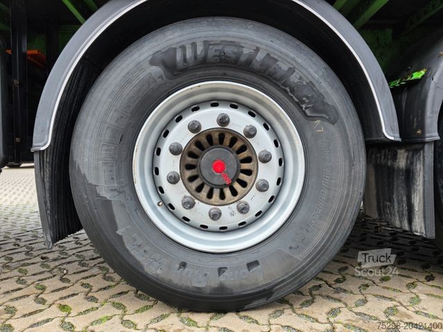 Auflieger mit Pritsche & Plane BERGER SAPL24 / Coilmulde / 5.560 kg LEERGEWICHT