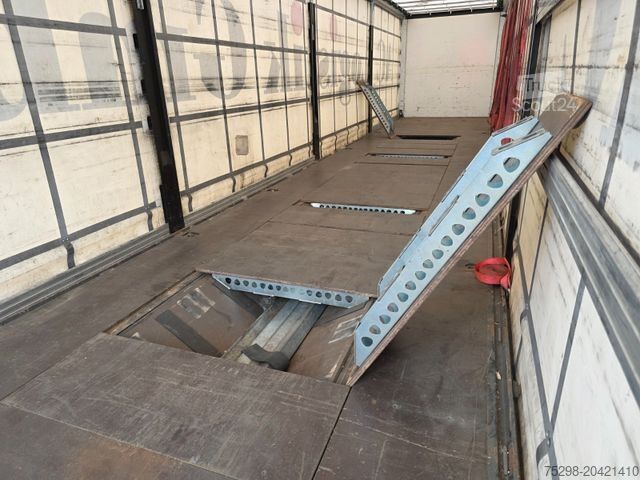 Auflieger mit Pritsche & Plane BERGER SAPL24 / Coilmulde / 5.450 kg Leergewicht