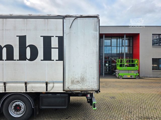 Auflieger mit Pritsche & Plane BERGER SAPL24 / Coilmulde / 5.450 kg Leergewicht