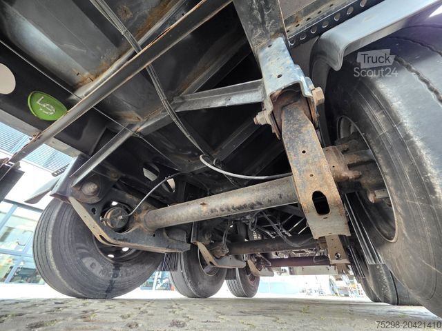 Auflieger mit Pritsche & Plane BERGER SAPL24 / Coilmulde / 5.450 kg Leergewicht