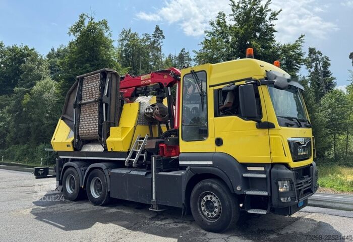 Macara montată pe camion MAN TGS 33.480 6x4 Chippo 5010 / Swiss-Vehicle