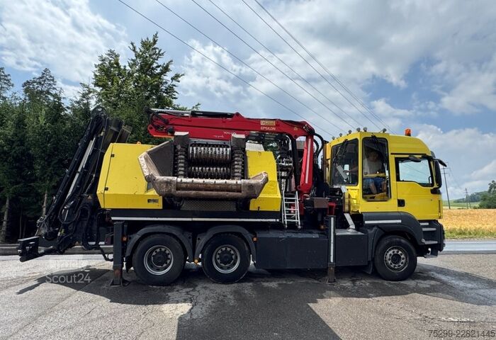 Macara montată pe camion MAN TGS 33.480 6x4 Chippo 5010 / Swiss-Vehicle