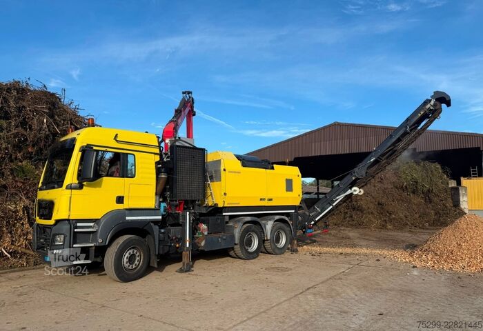 Macara montată pe camion MAN TGS 33.480 6x4 Chippo 5010 / Swiss-Vehicle