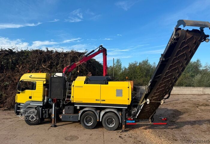 Macara montată pe camion MAN TGS 33.480 6x4 Chippo 5010 / Swiss-Vehicle