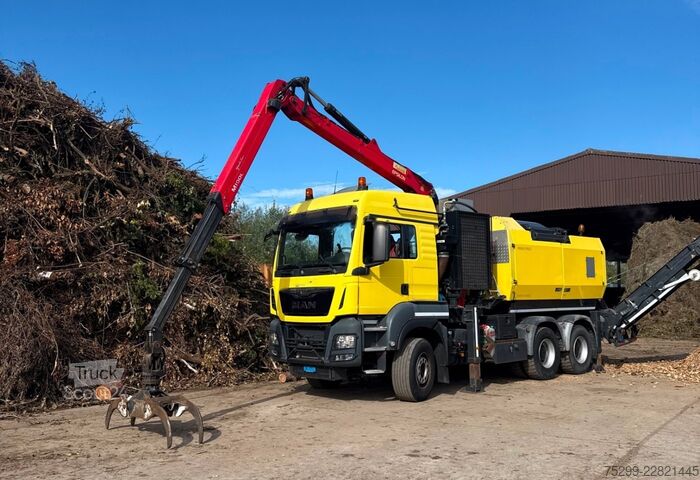 Macara montată pe camion MAN TGS 33.480 6x4 Chippo 5010 / Swiss-Vehicle