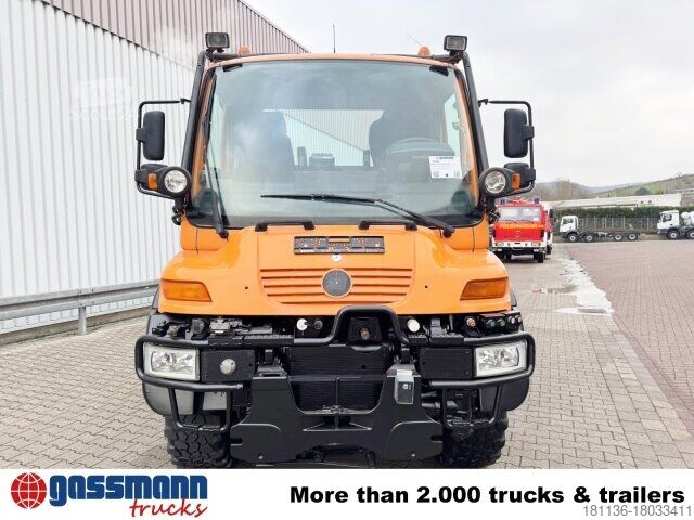Speciale doeleinden vrachtwagen Unimog U 400 405/12 4x4, Kipper, Kommunalhydraulik,