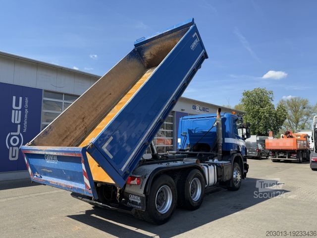 Kipper LKW SCANIA P 450 6x4 Dreiseitenkipper DAUTEL