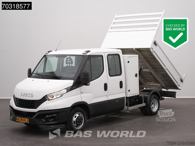 Volquete Iveco Daily 35C14 Dubbel Cabine Open Laadbak met Kist...
