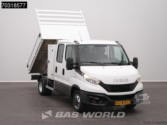 Volquete Iveco Daily 35C14 Dubbel Cabine Open Laadbak met Kist...