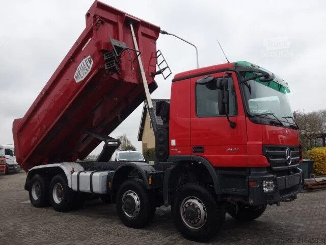 Savivartis Mercedes-Benz Actros 4141 MEILLER 20 CUB STEEL KIPPER,8X8