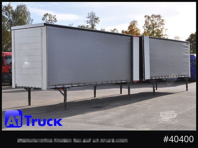 Wechselbrücke mit Pritsche & Plane WECON WPR 782 NVSGA, Jumbo verzinkt, durchladbar