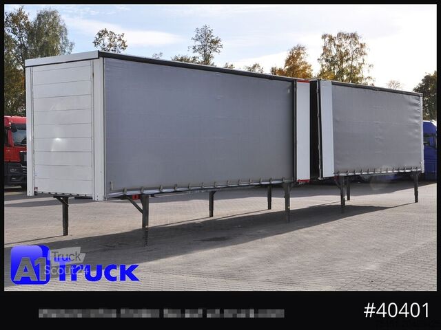 Wechselbrücke mit Pritsche & Plane WECON WPR 782 NVSGA, Jumbo verzinkt, durchladbar