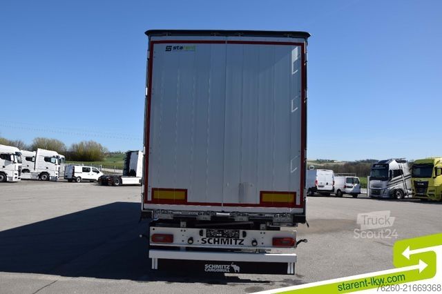 Semiremorcă deschisă cu prelată SCHMITZ CARGOBULL Liftachse Palettenkasten XL und Getränke MIETE