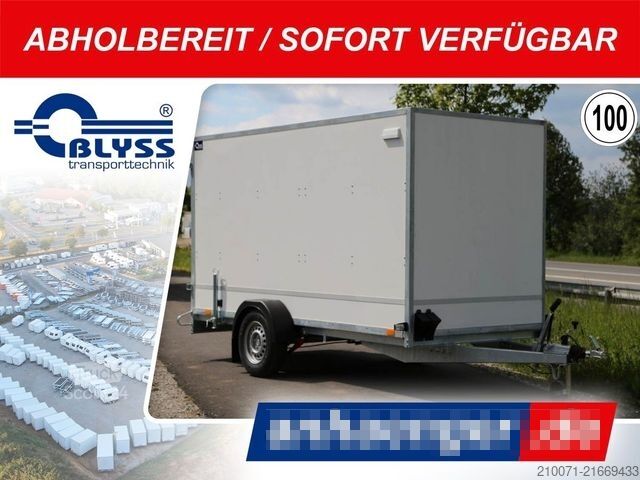 Dobozos pótkocsi BLYSS Kofferanhänger 358x146x180cm 1300kg zGG