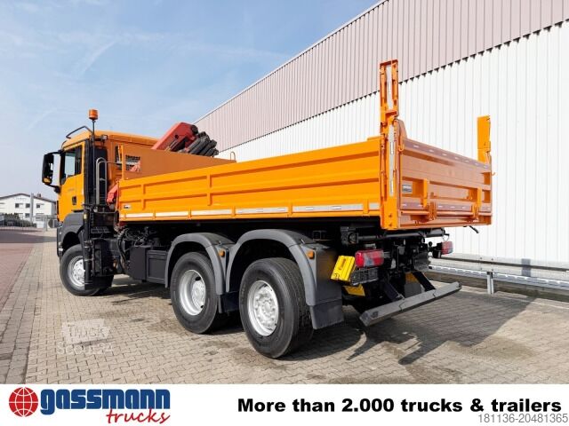 Kipper LKW MAN TGS 28.400 6X4-4 BL, Kran,