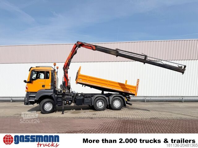 Kipper LKW MAN TGS 28.400 6X4-4 BL, Kran,