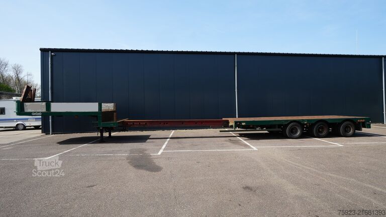 Góndola de cama semirrebajada Nooteboom 3 axle semi low loader extendable