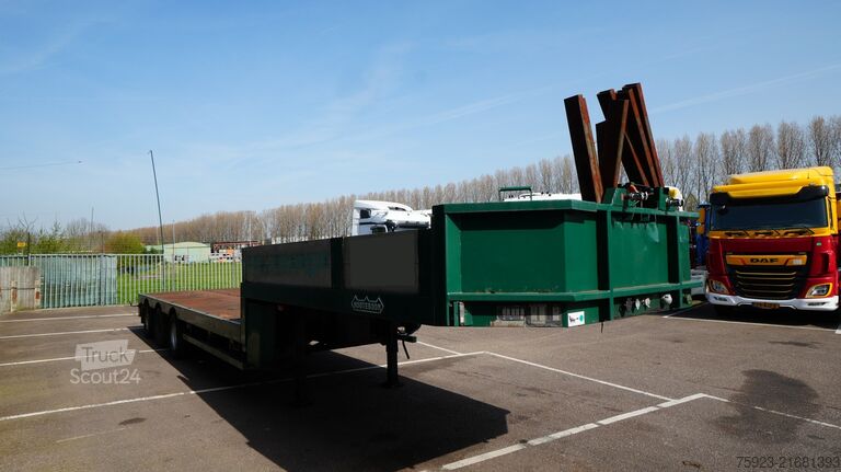 Góndola de cama semirrebajada Nooteboom 3 axle semi low loader extendable