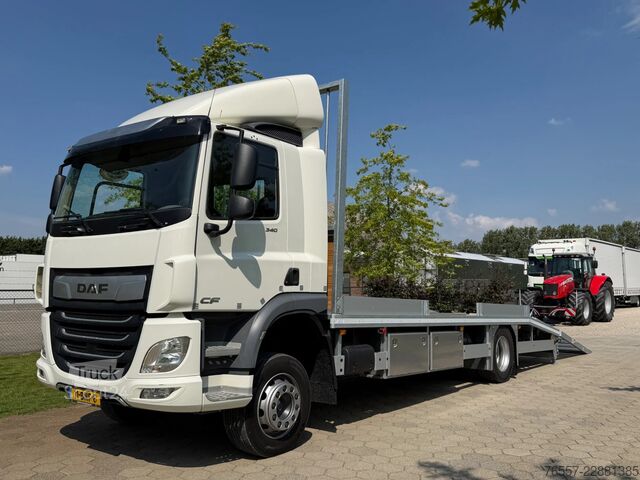 Car carrier van DAF CF 340 CF340.19 EURO6 OPRIJWAGEN.