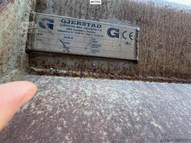 Kastuvas Gjerstad Wheel loader bucket.