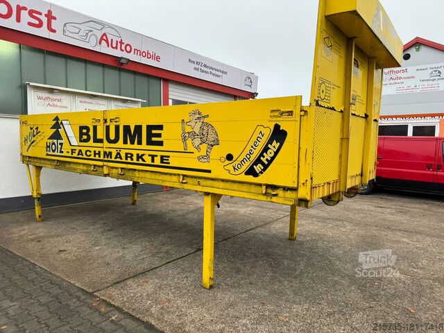 Auflieger mit Pritsche & Plane Wechselbrücke mit Pritsche & Plane 2 Stück AWL System Wechselbrücke