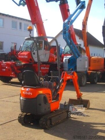 Miniekskavators KUBOTA K008-3 *2x Löffel* *Verstellfahrwerk* vgl U10-3