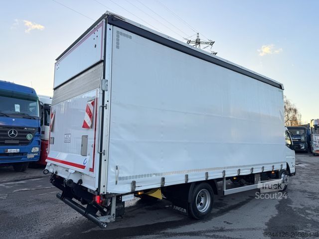 Camion bâché MITSUBISHI FusoCanter 7C18/Automatik/Schiebeplane+Edscha/