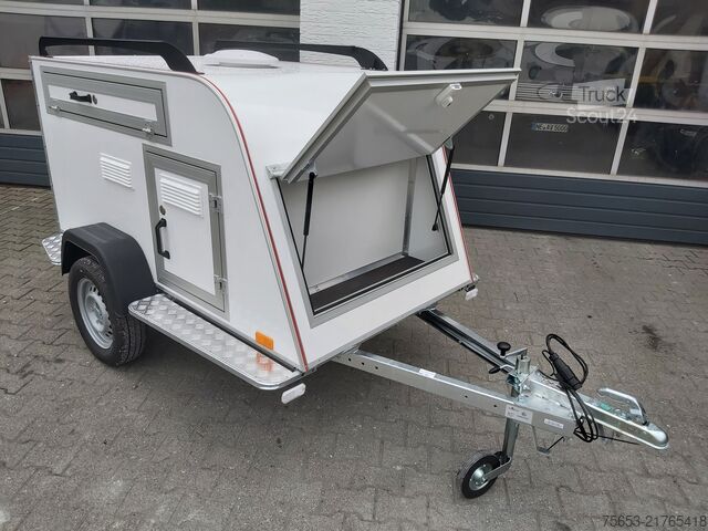 Skriňový príves Other Hunde Transport Anhänger TomDog 3 mit Lüfter isoliert 100kmh verfügbar