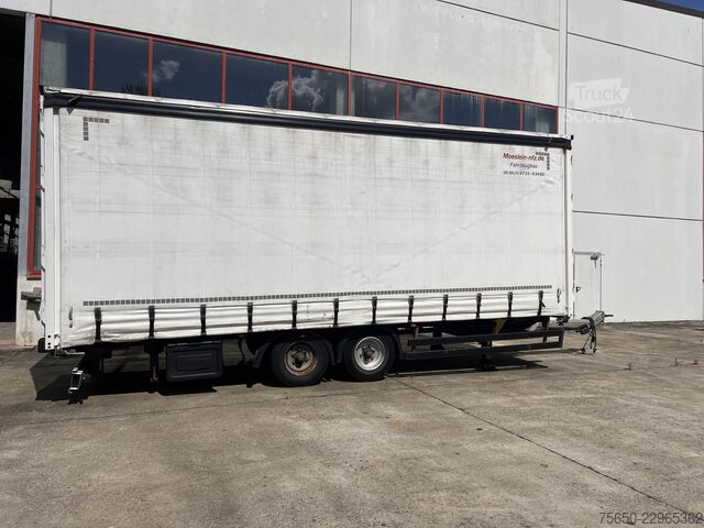 Brandalı açık römork Möslein TPW 105 D Schwebheim  Tandemplanenanhänger durchladbar