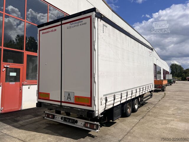 Brandalı açık römork Möslein TPW 105 D Schwebheim  Tandemplanenanhänger durchladbar