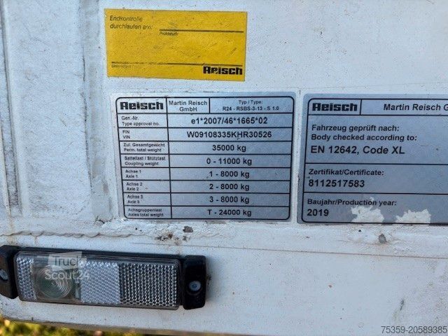 Semi-remorque à plancher roulant KNAPEN Reisch Walkingfloor