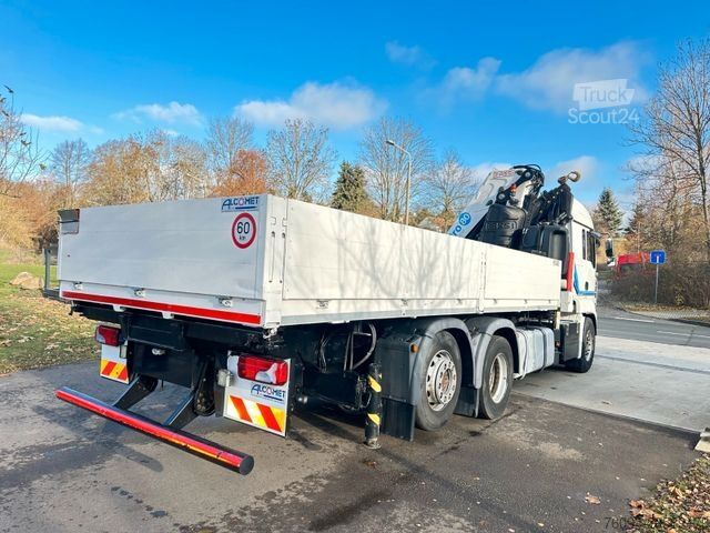 Camião de plataforma MAN TGA 26.400 6x2 Wechselpr. KRAN 25m Seilwinde