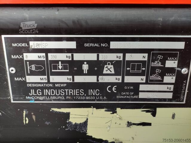 Verticale orderpickers JLG 10MSP Kommissionierer-Vertikal