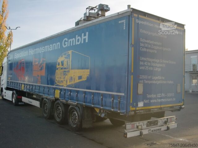 Poluprikolica sa flatbed & tarpaulinom Krone SDP 27 Coil 8.600 bahnverladbar