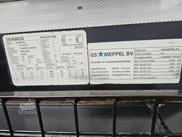 Remorque à bras amovible  GS Meppel AC-2700R