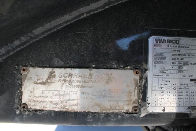 Puspiekabes cisterna SCHRADER Z-STA 24-44,3/4 -Diesel/Benzin PEILSTAB Nr.: 879