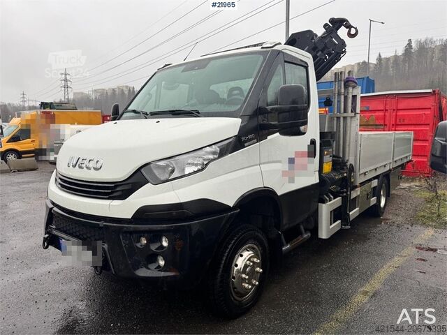 Camion-grue Iveco 70W 4x4 Crane truck w/ Palfinger PK7.501