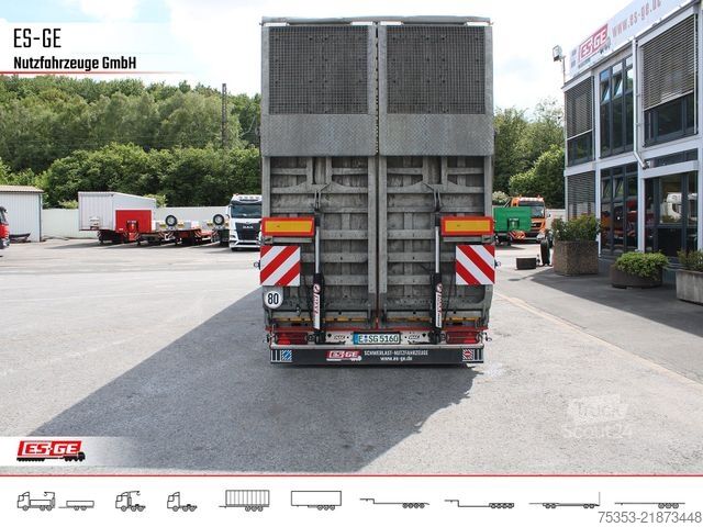 Reboque de plataforma rebaixada FAYMONVILLE MAX Trailer MAX100 Semi-Tieflader 2tlg. Rampen