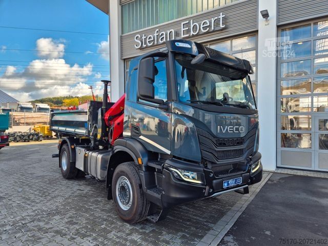 Kipper LKW IVECO AD200X46/P HR OFF Palfinger PK 12.501 Funk AHK