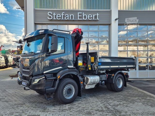 Kipper LKW IVECO AD200X46/P HR OFF Palfinger PK 12.501 Funk AHK