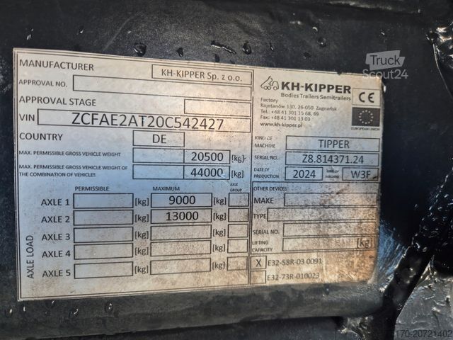 Kipper LKW IVECO AD200X46/P HR OFF Palfinger PK 12.501 Funk AHK