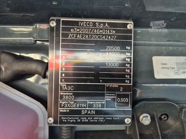 Kipper LKW IVECO AD200X46/P HR OFF Palfinger PK 12.501 Funk AHK