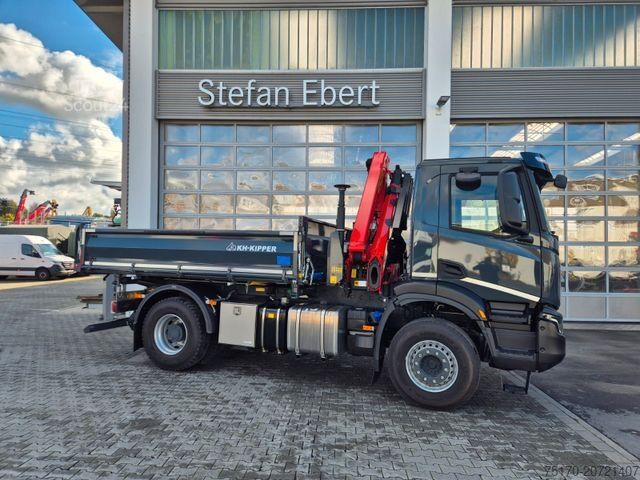 Dreiseitenkipper LKW IVECO AD200X46/P HR OFF Palfinger PK 12.501 Funk AHK