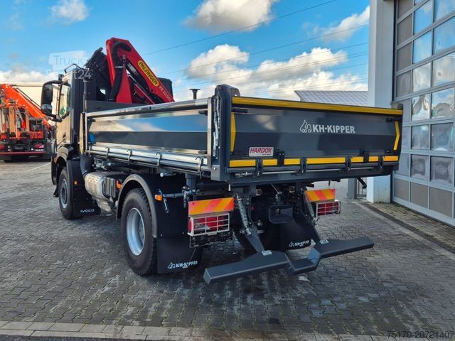 Dreiseitenkipper LKW IVECO AD200X46/P HR OFF Palfinger PK 12.501 Funk AHK