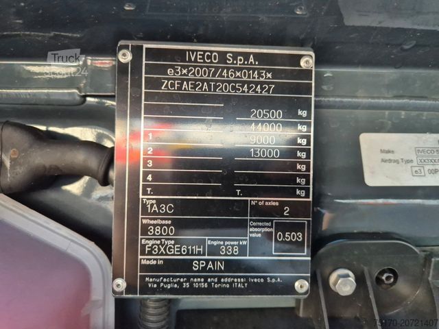 Dreiseitenkipper LKW IVECO AD200X46/P HR OFF Palfinger PK 12.501 Funk AHK