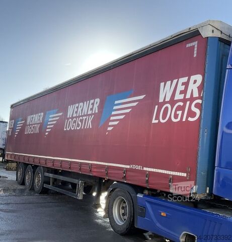 Auflieger mit Pritsche & Plane KöGEL SCHIEBEPLANE, SCHIEBEVERDECK